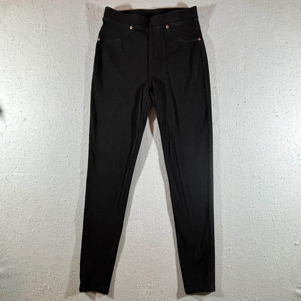 Lildy Black Denim Jeggings Skinny Leg Pull On Pants Small Medium